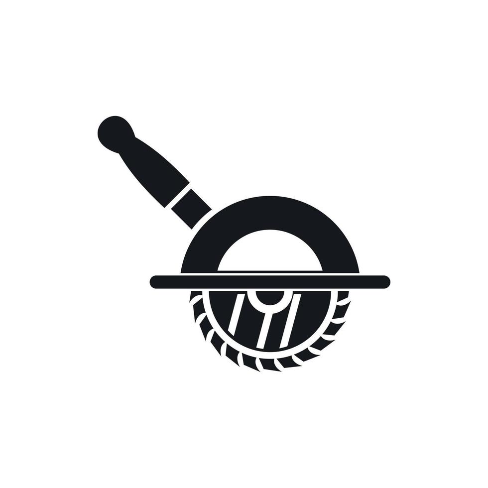 icono de sierra circular, estilo simple vector