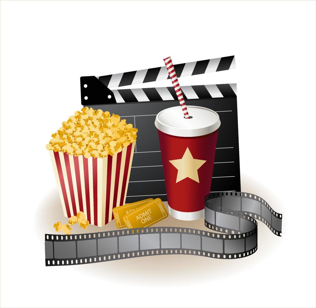 Movie items - vector