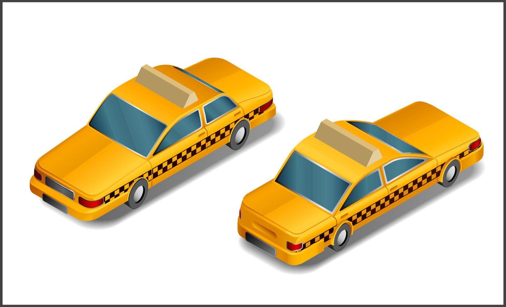 Isometric cars- vector