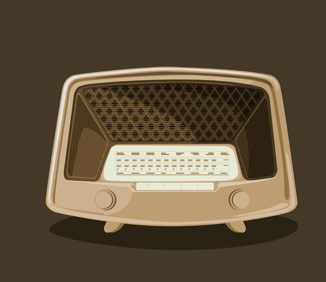 vector de radio retro