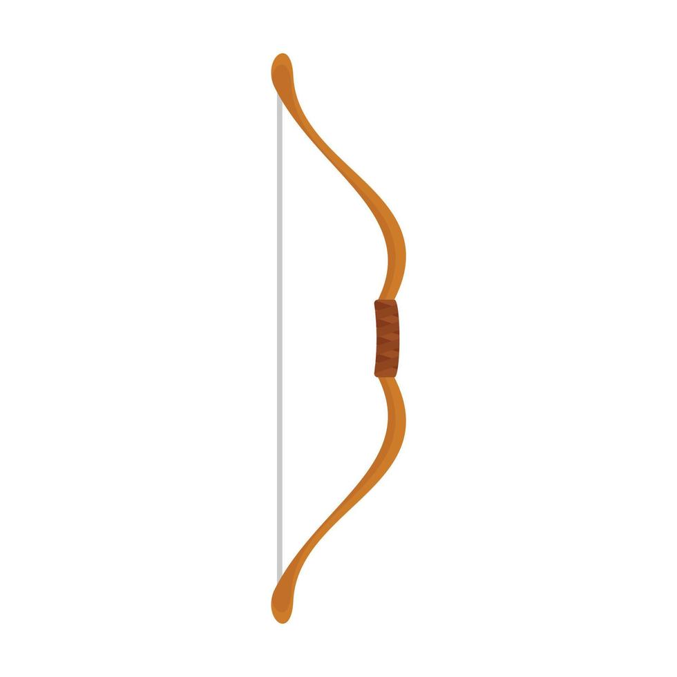 Traditional bow icon, flat style vector