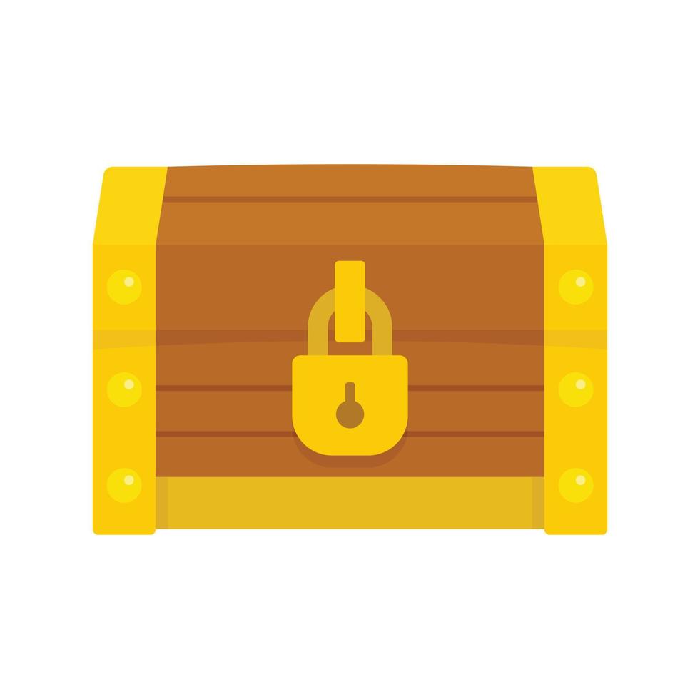Chest dower icon, flat style vector