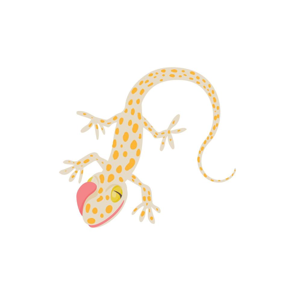 Lizard icon, cartoon style vector