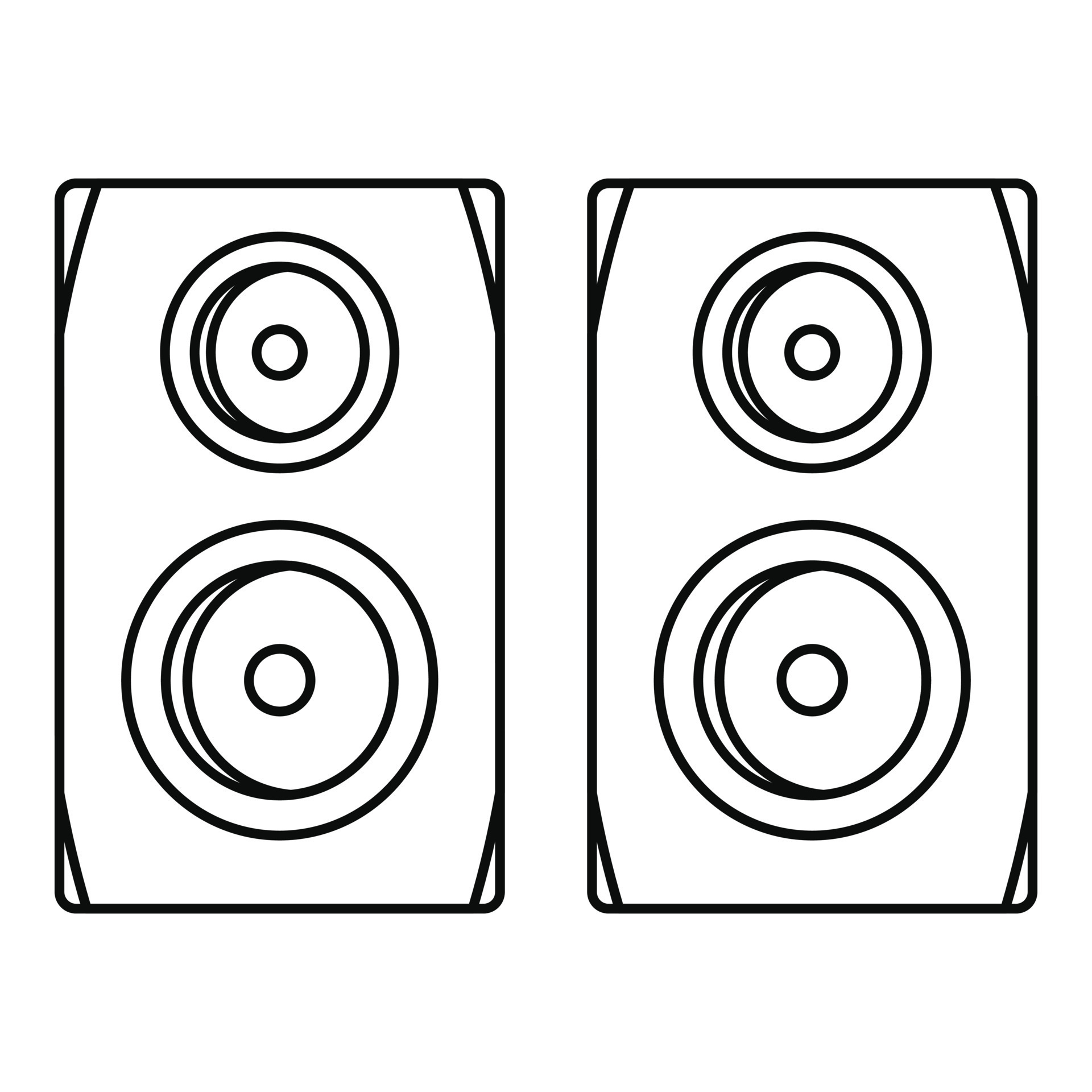 Studio speakers icon, outline style 14524280 Vector Art at Vecteezy