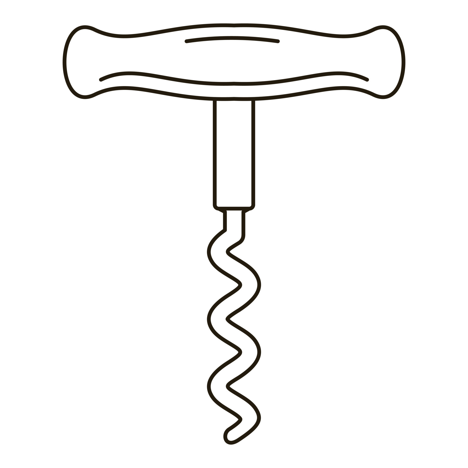 Wood corkscrew icon, outline style 14524281 Vector Art at Vecteezy