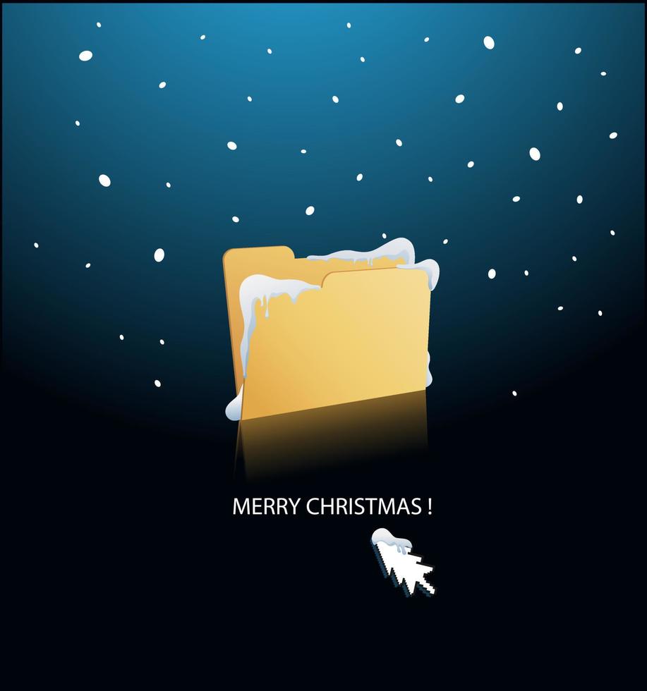 Ready for Christmas- folder vector