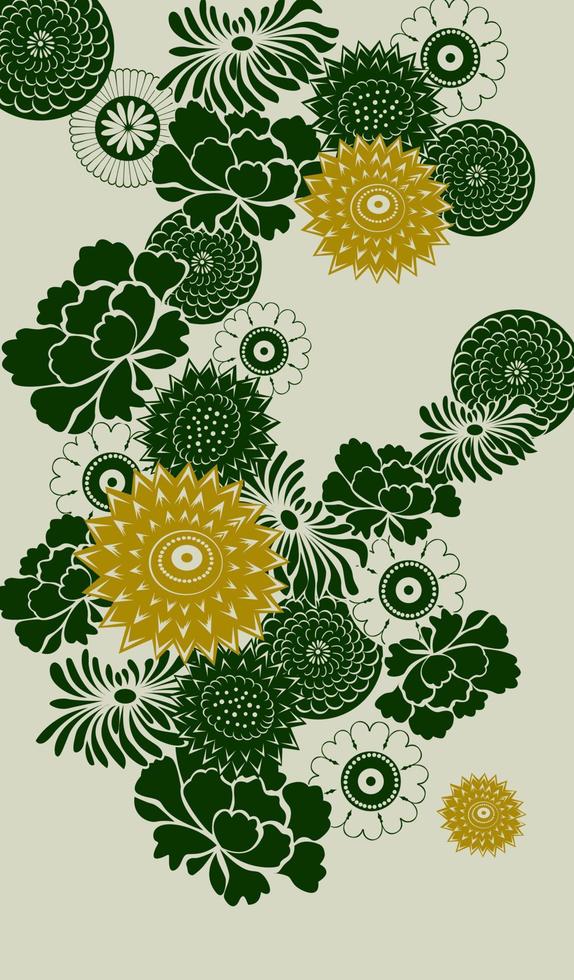 Decorative floral background vector