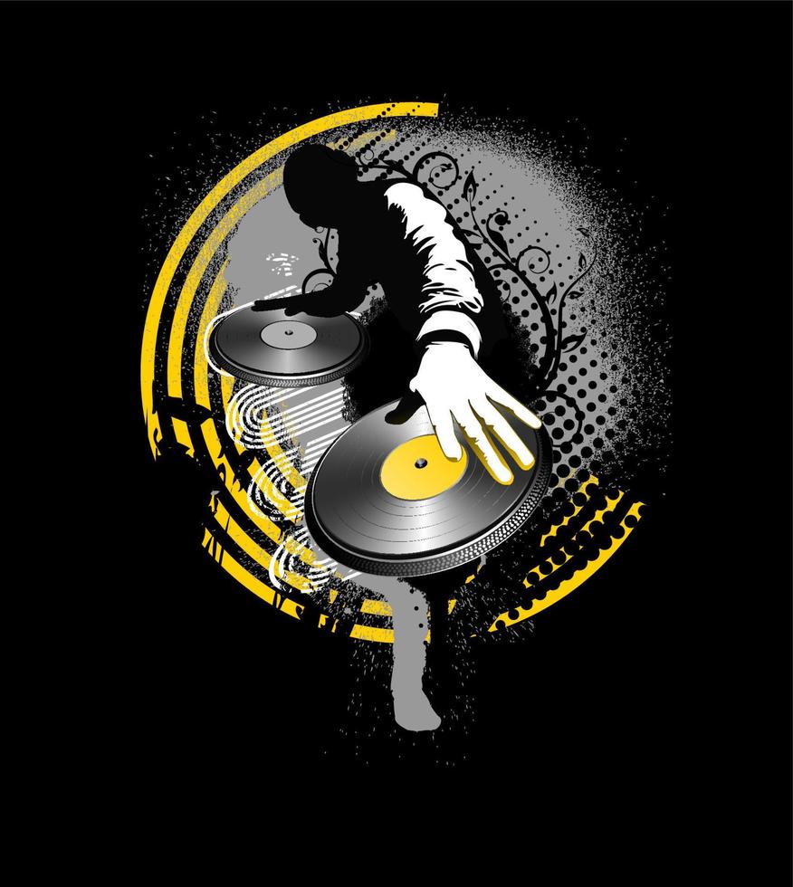 Dj mix - vector