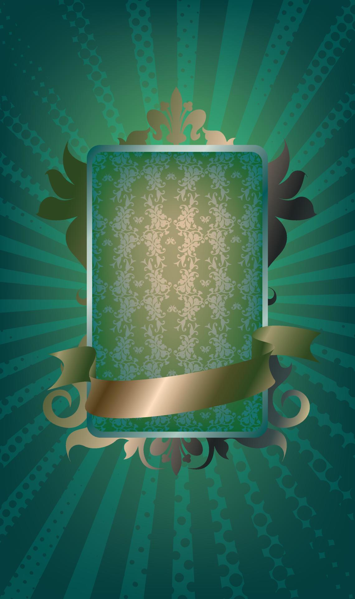 Medallion with ribbon 14524361 Vector Art at Vecteezy