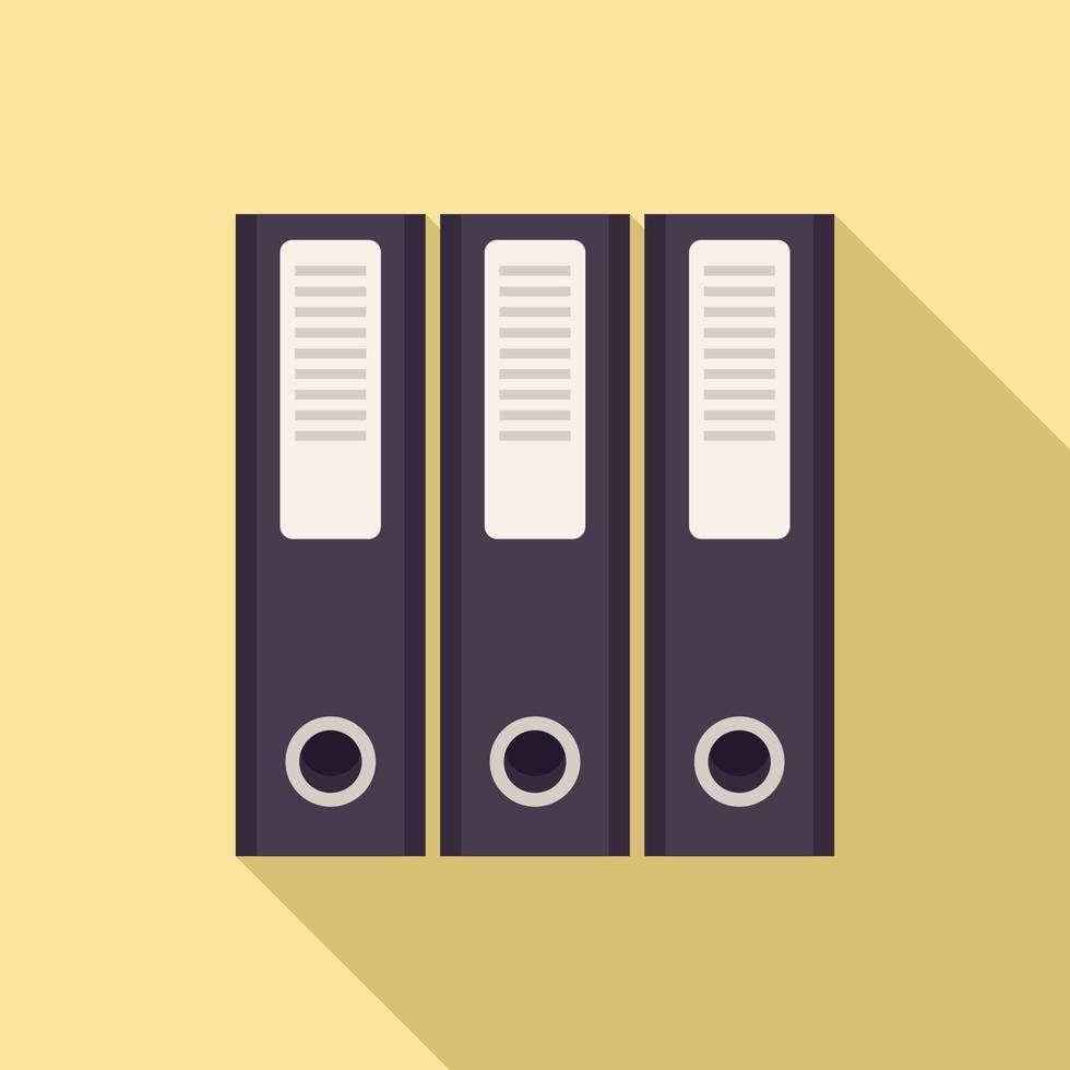 Prosecutor folder icon, flat style vector