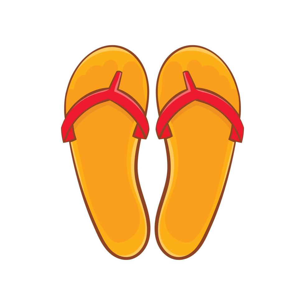Flips flops icon, cartoon style vector