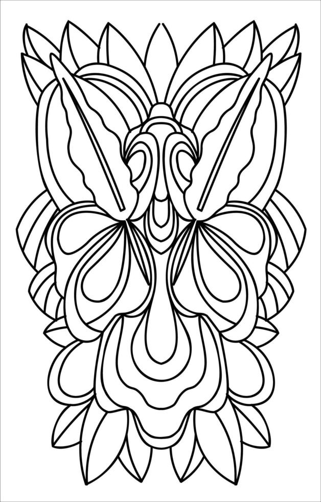 abstract plant ornament. element of wrought iron. Artistic forging sketch vector