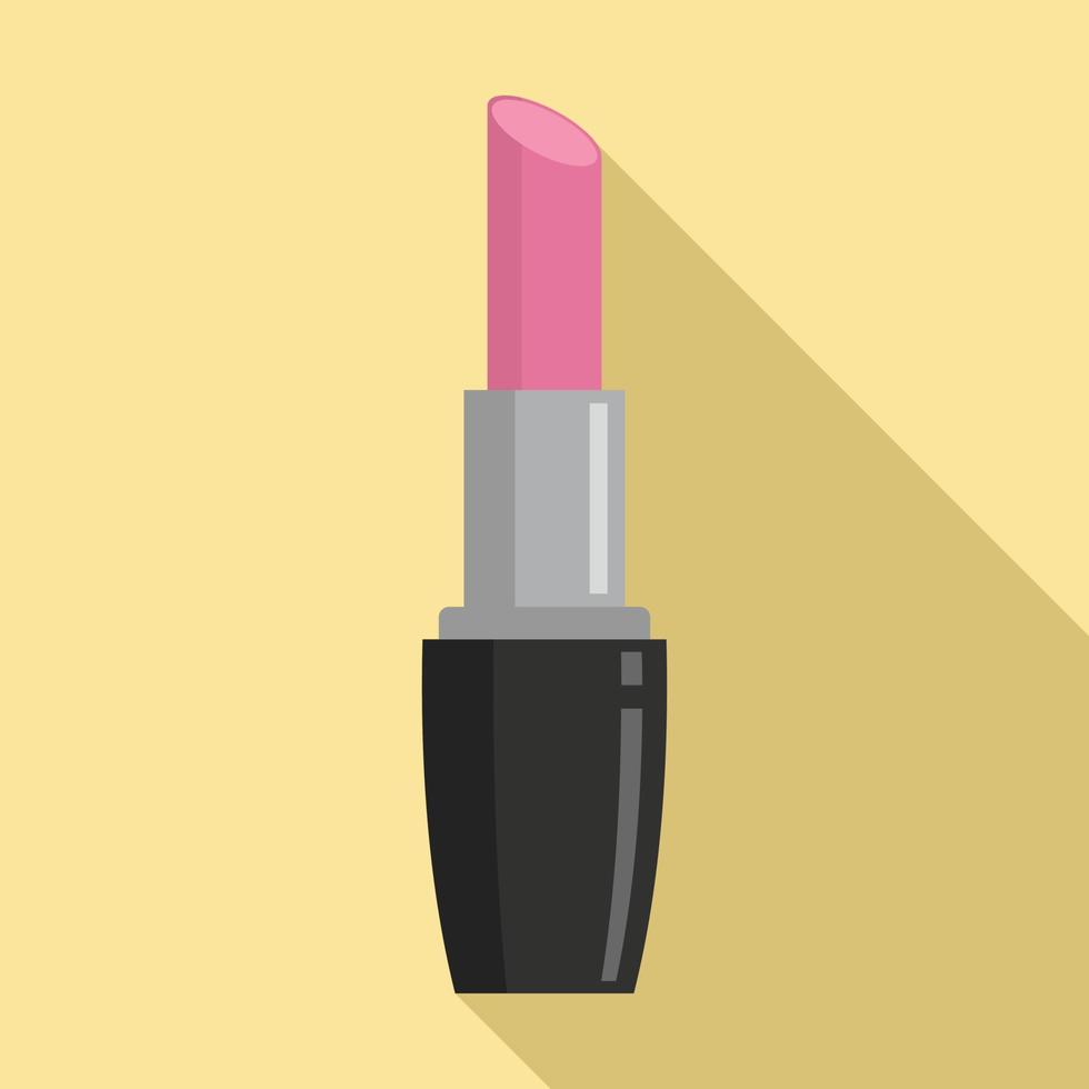 icono de lápiz labial sexy, estilo plano vector