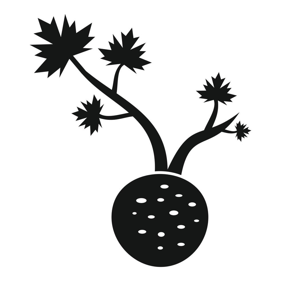 icono de apio de raíz fresca, estilo simple vector