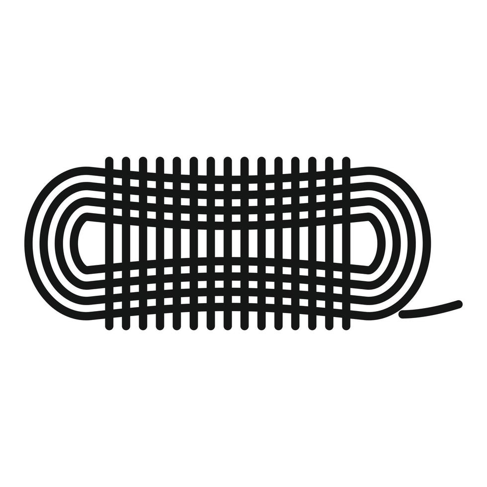 Survival rope icon, outline style vector