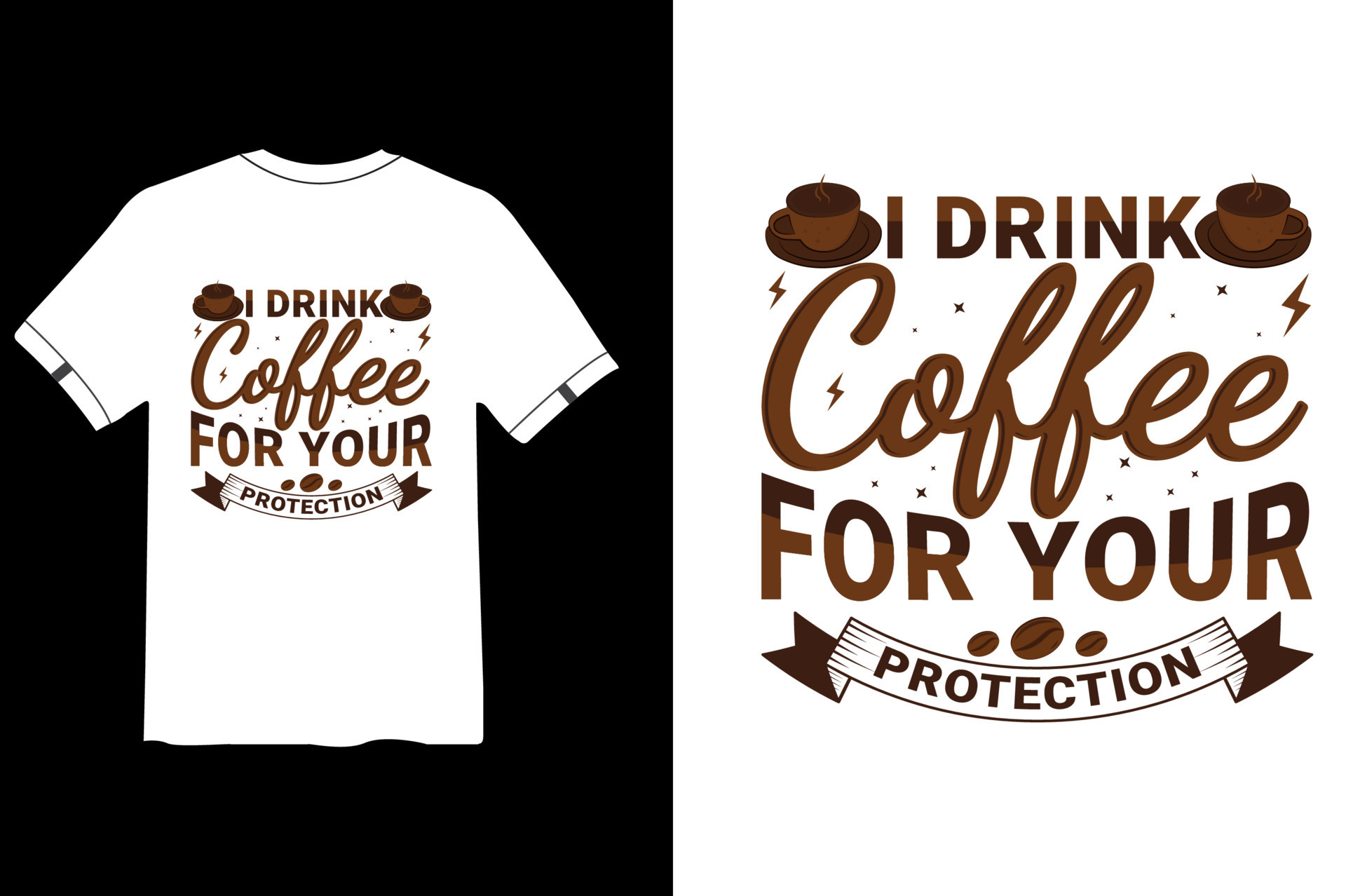 Coffee T-Shirt design bundle, Coffee t shirt design quotes, funny T-Shirt  design 14524550 Vector Art at Vecteezy