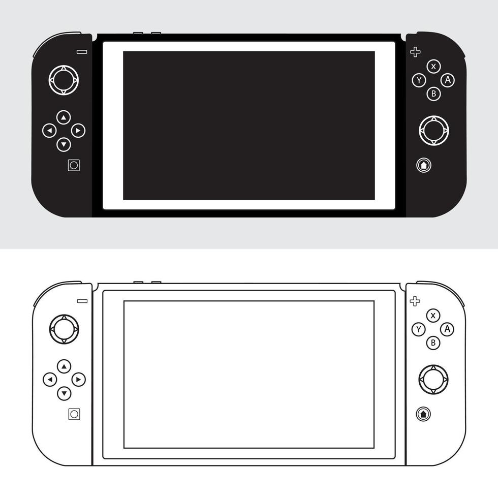 Video game console Vector Design Bundle , Game Controller Vector Set