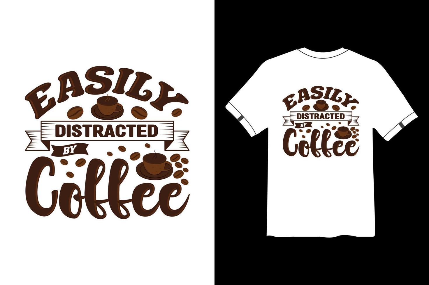 paquete de diseño de camiseta de café, citas de diseño de camiseta de café, diseño de camiseta divertido vector