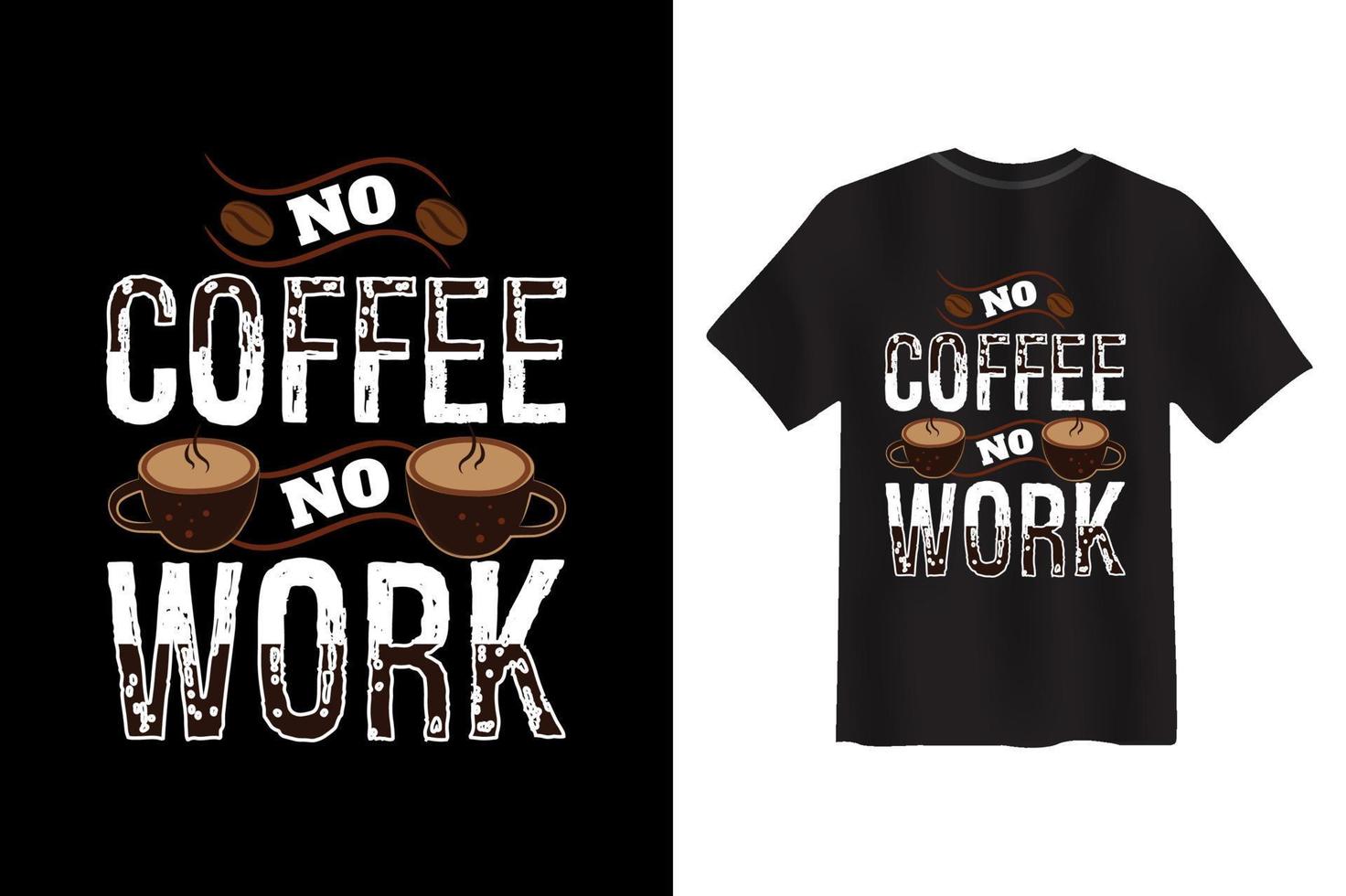 camiseta vectorial de café, tipografía creativa de café nuevo diseño de camiseta vector