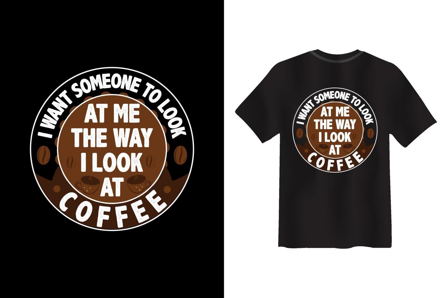 mejor diseño de camiseta para amantes del café y diseño de camiseta de café vector