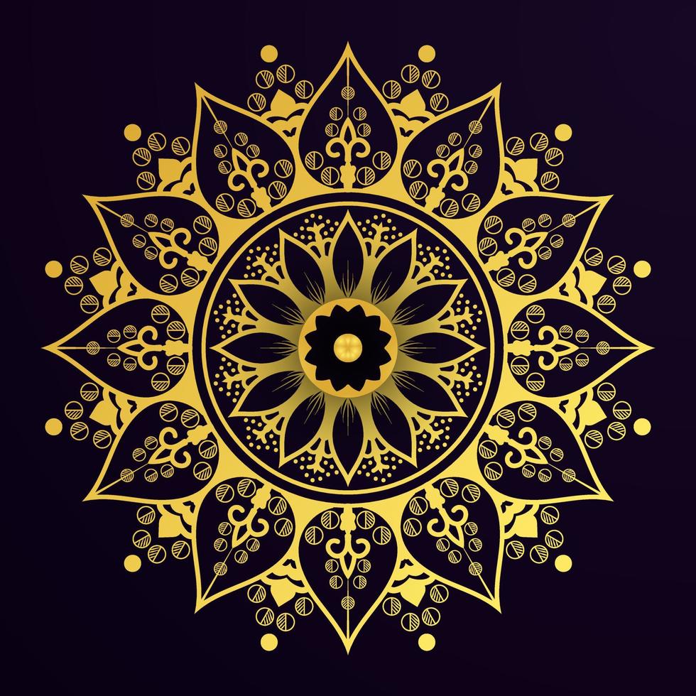 diseño de mandala ornamental de lujo, diseño relajante de mandala vector