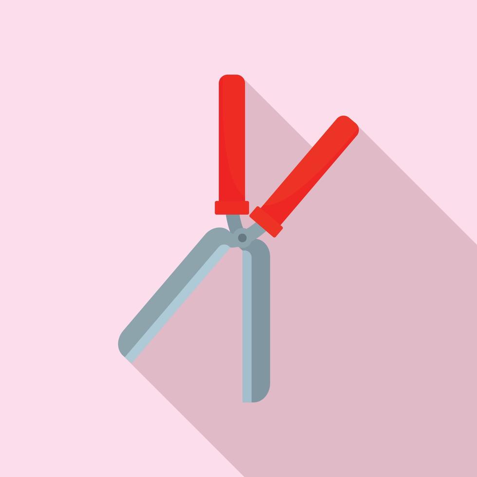 Garden scissor icon, flat style vector