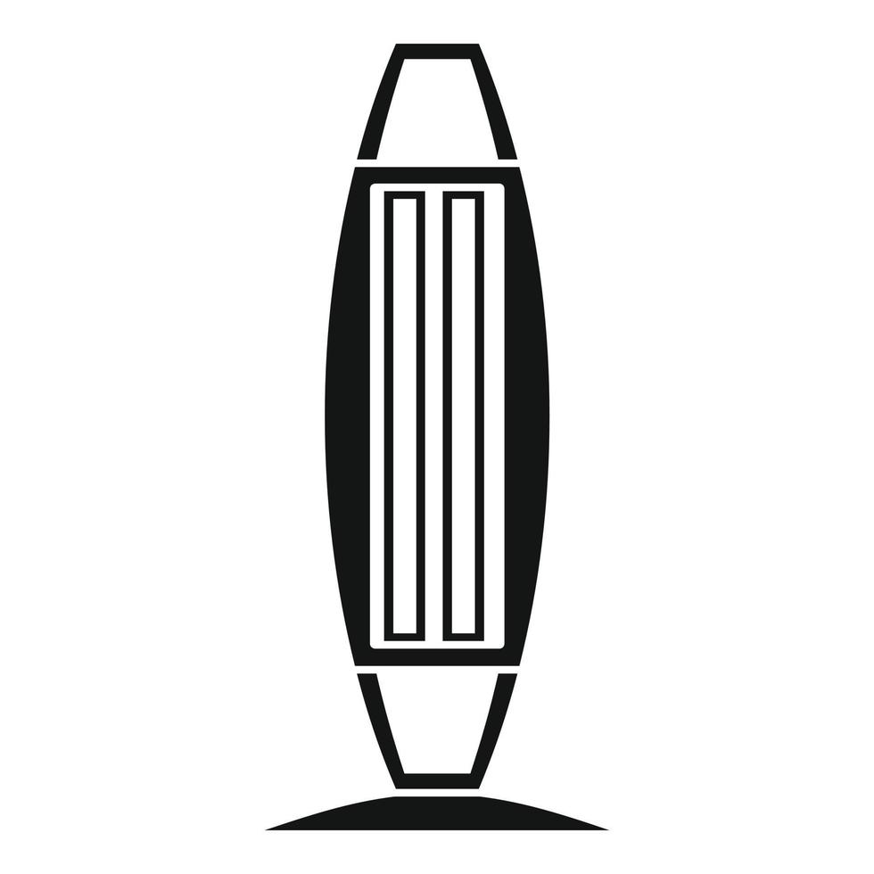 Home heater icon, simple style vector