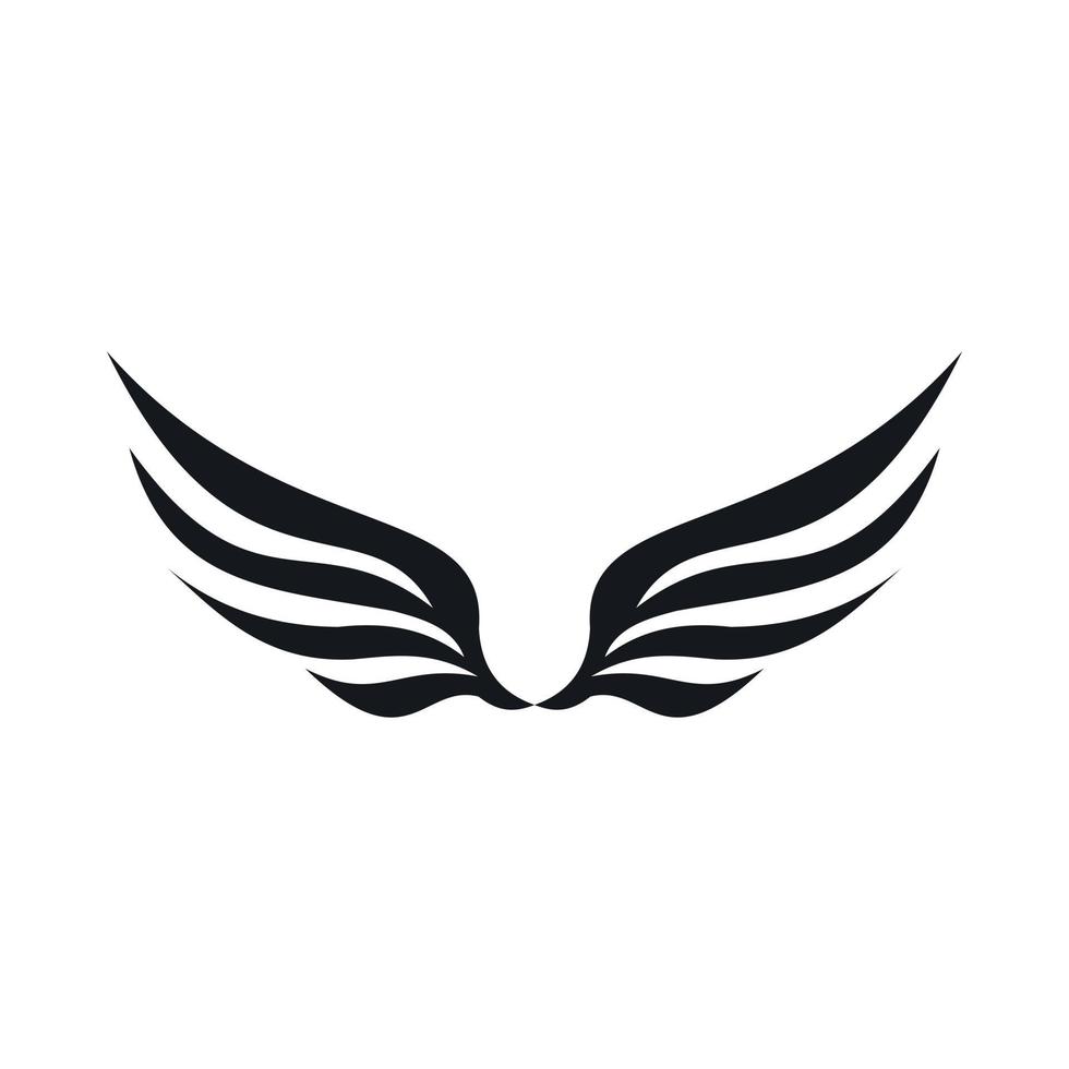 Wing icon, simple style vector