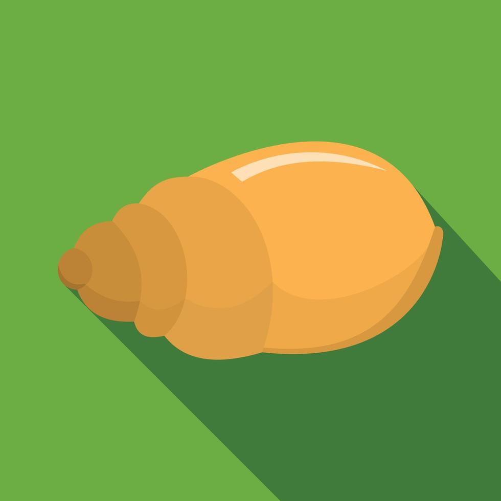 Single shell icon, flat style vector