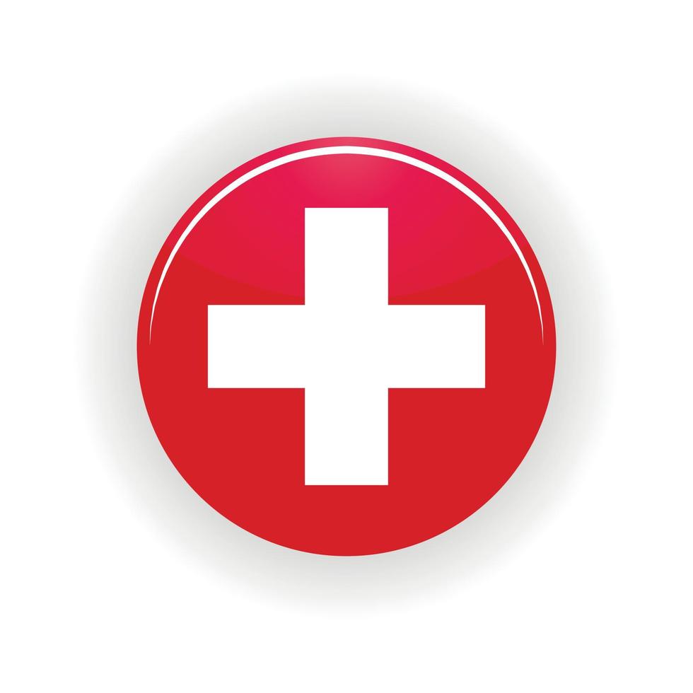Switzerland icon circle vector