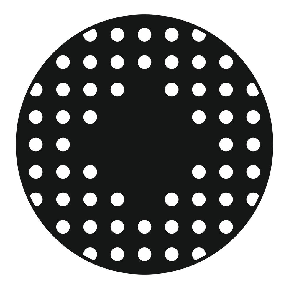 Field hockey ball icon, simple style vector