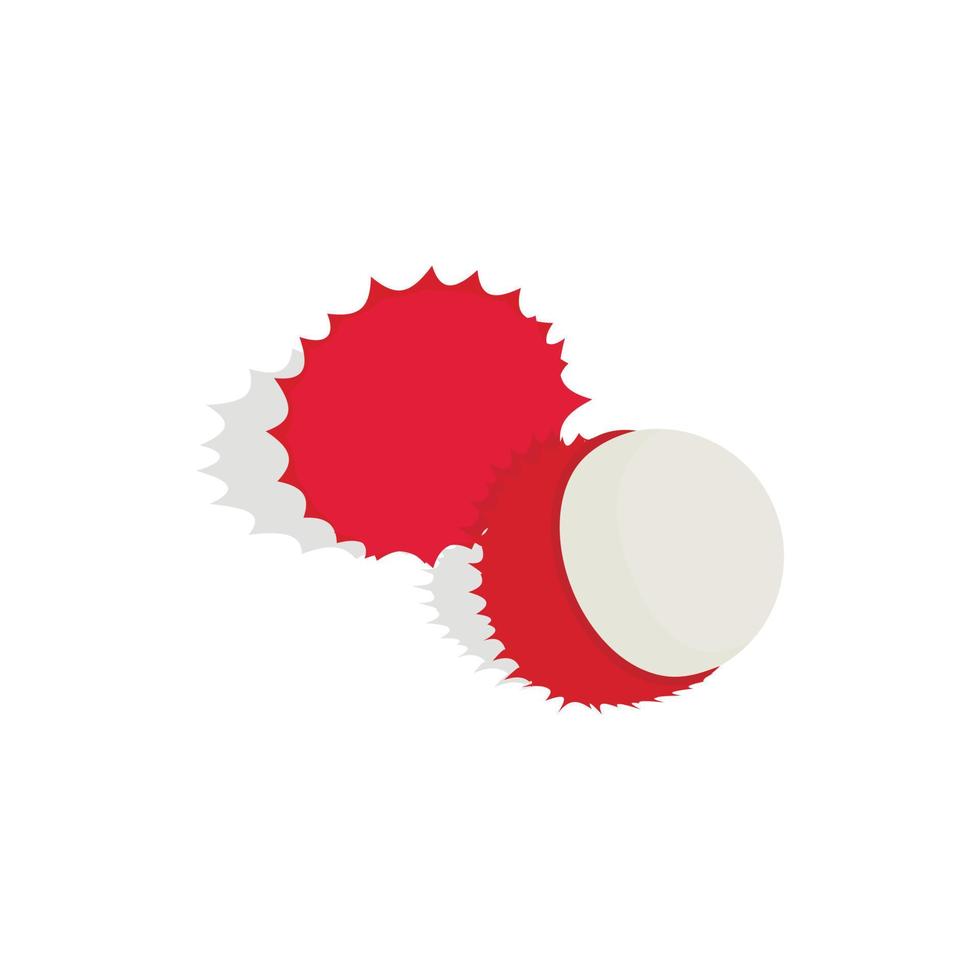 icono de rambután, estilo isométrico 3d vector