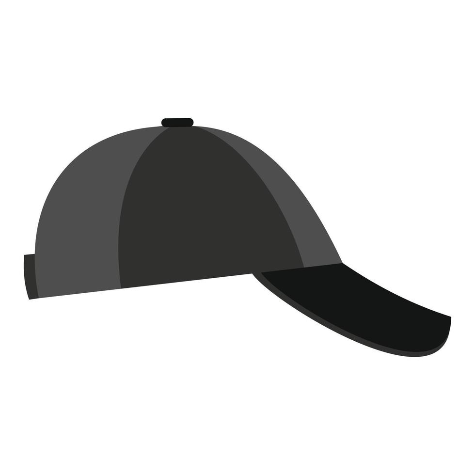 gorra de béisbol blanca en el icono frontal, estilo plano. 14576312 Vector  en Vecteezy