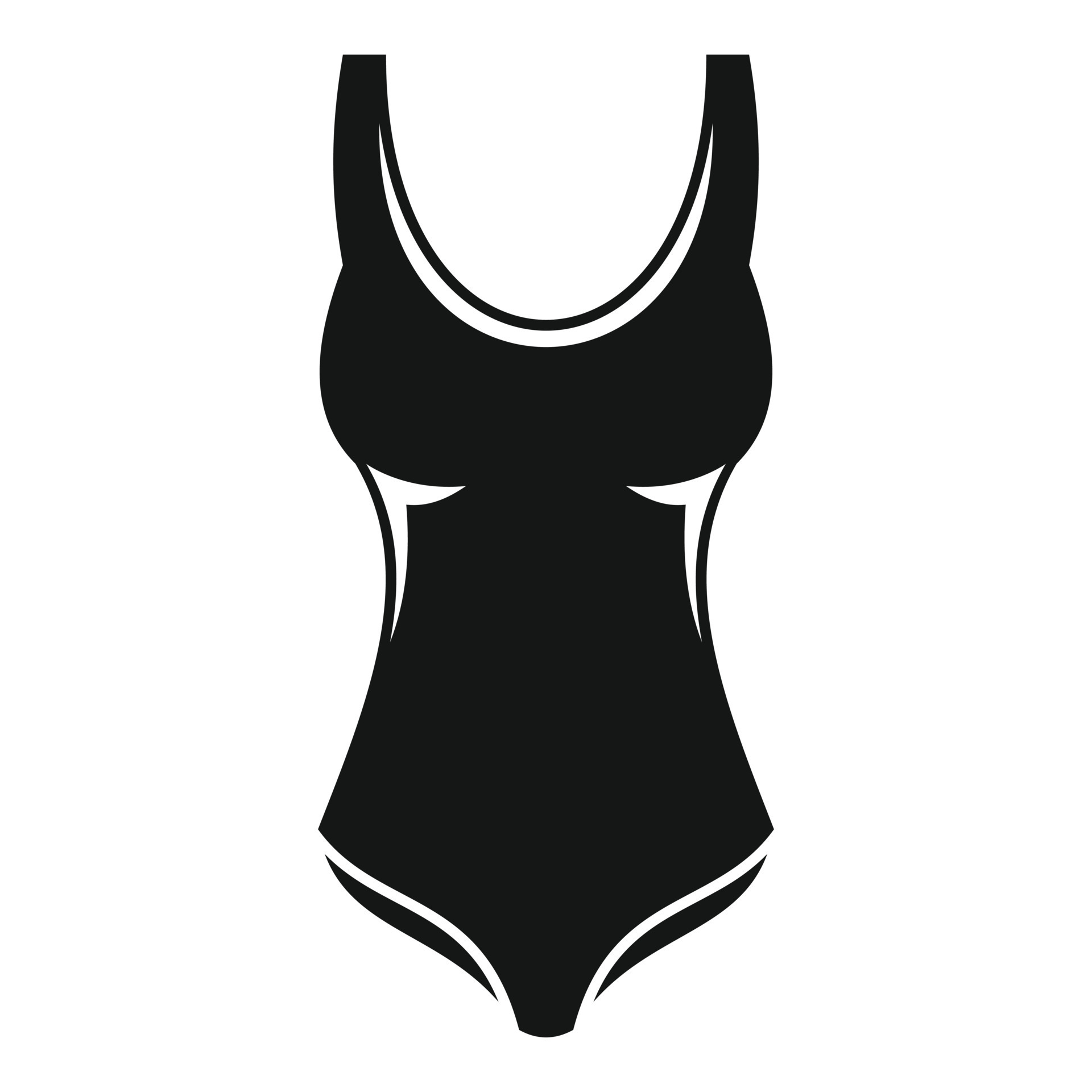 Girl swimsuit icon, simple style 14524804 Vector Art at Vecteezy