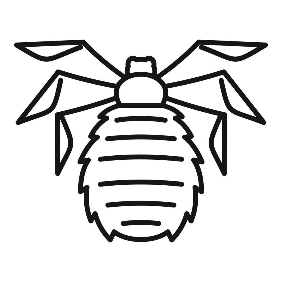 Forest bug icon, outline style vector