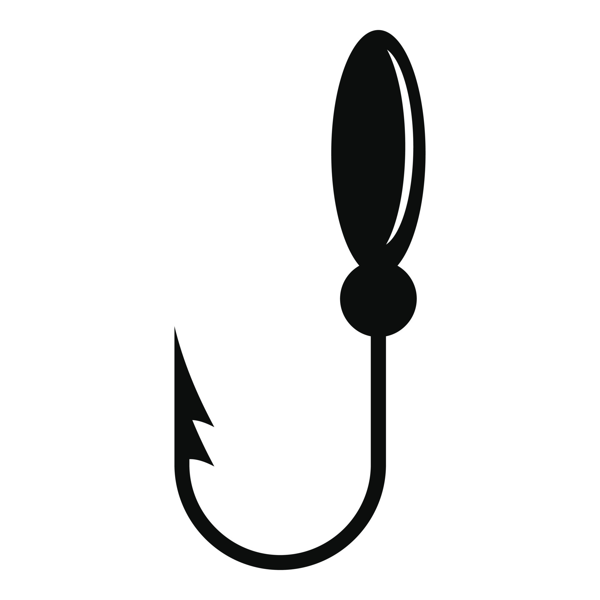 Small fish hook icon, simple style 14524894 Vector Art at Vecteezy