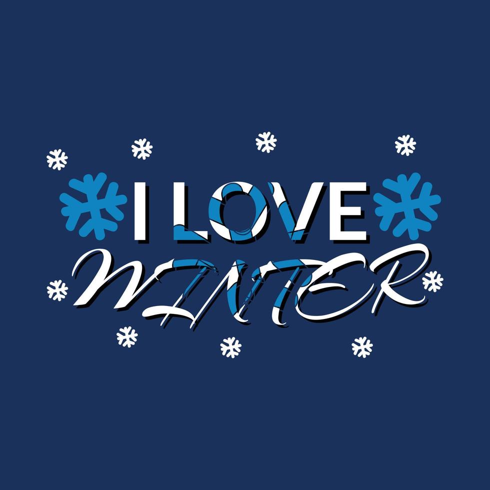 Winter T-Shirt Design vector