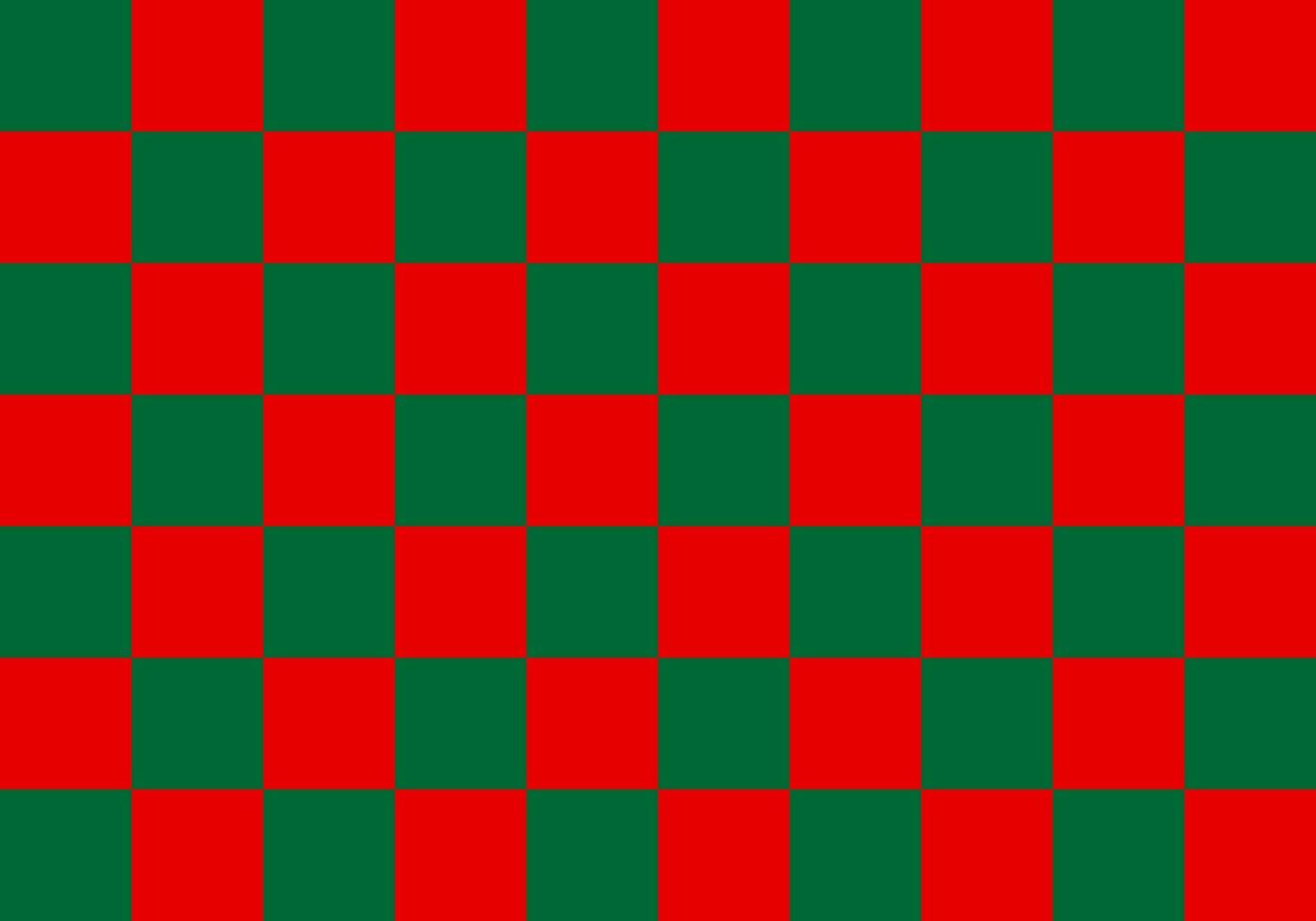 Red and green checkered background vector
