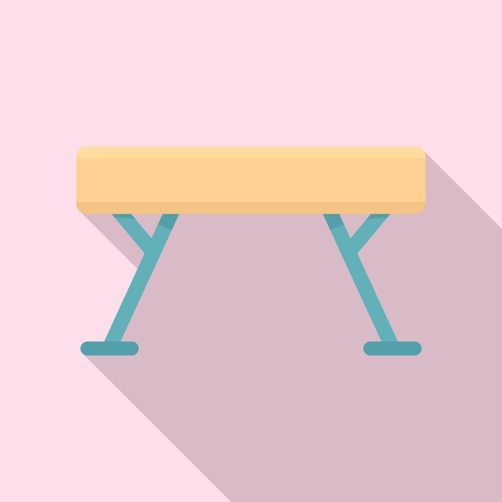 Gymnastic bar icon, flat style vector