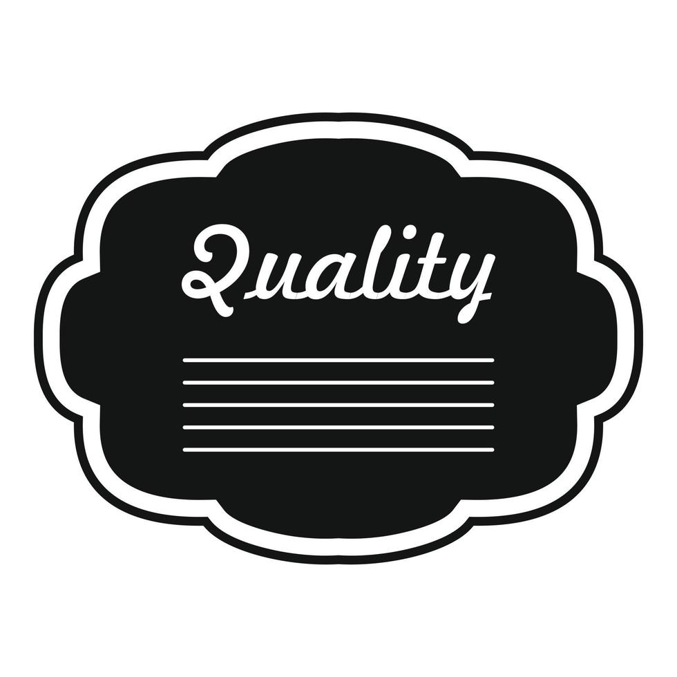 Grade label icon, simple style. vector