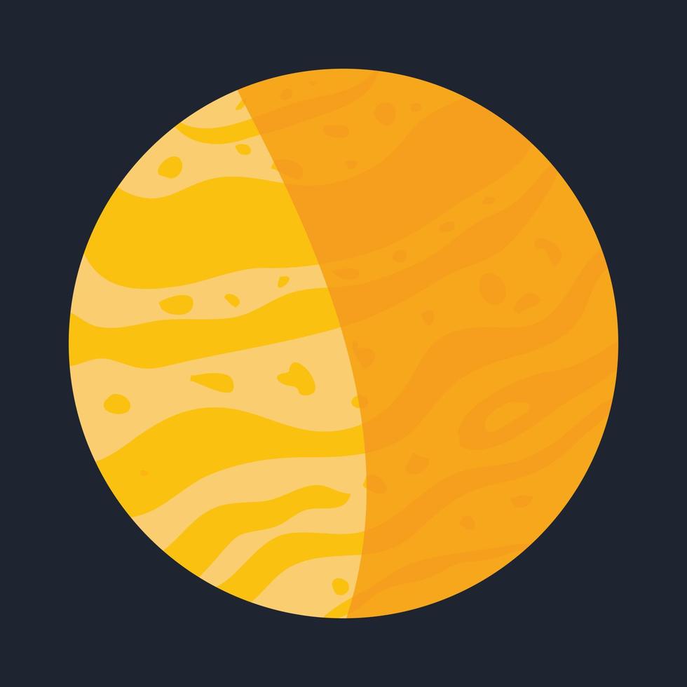 icono de júpiter, estilo de dibujos animados vector
