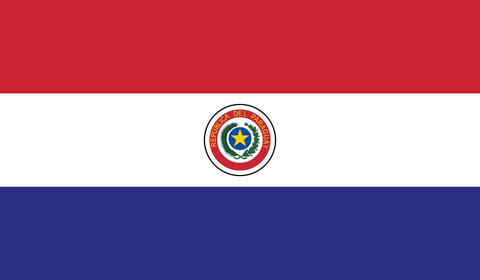 imagen de la bandera de paraguay vector