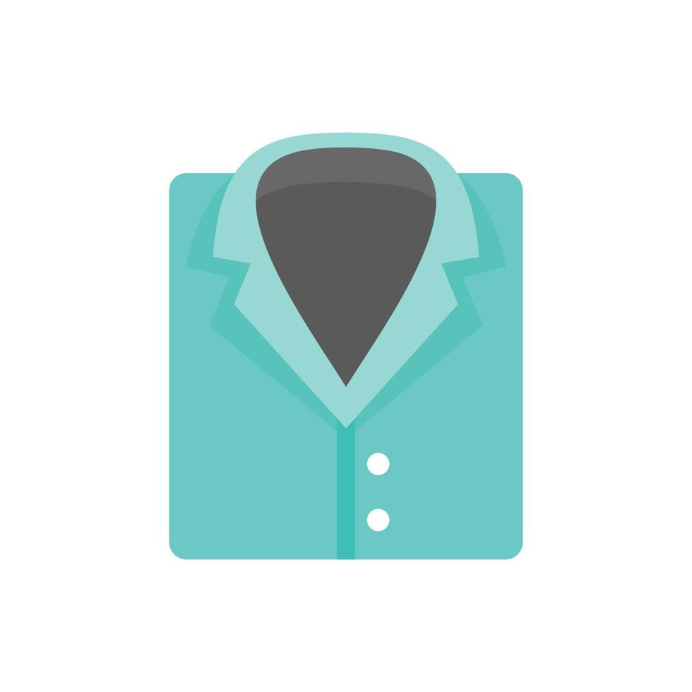 Forensic laboratory shirt icon, flat style vector