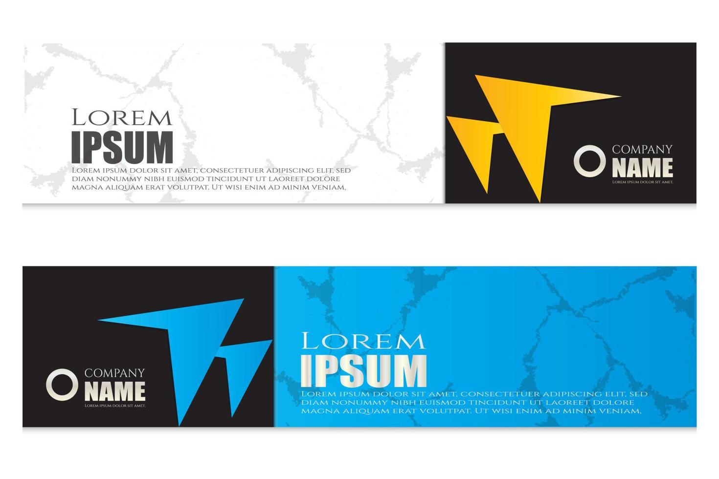 Modern abstract banner templates design vector