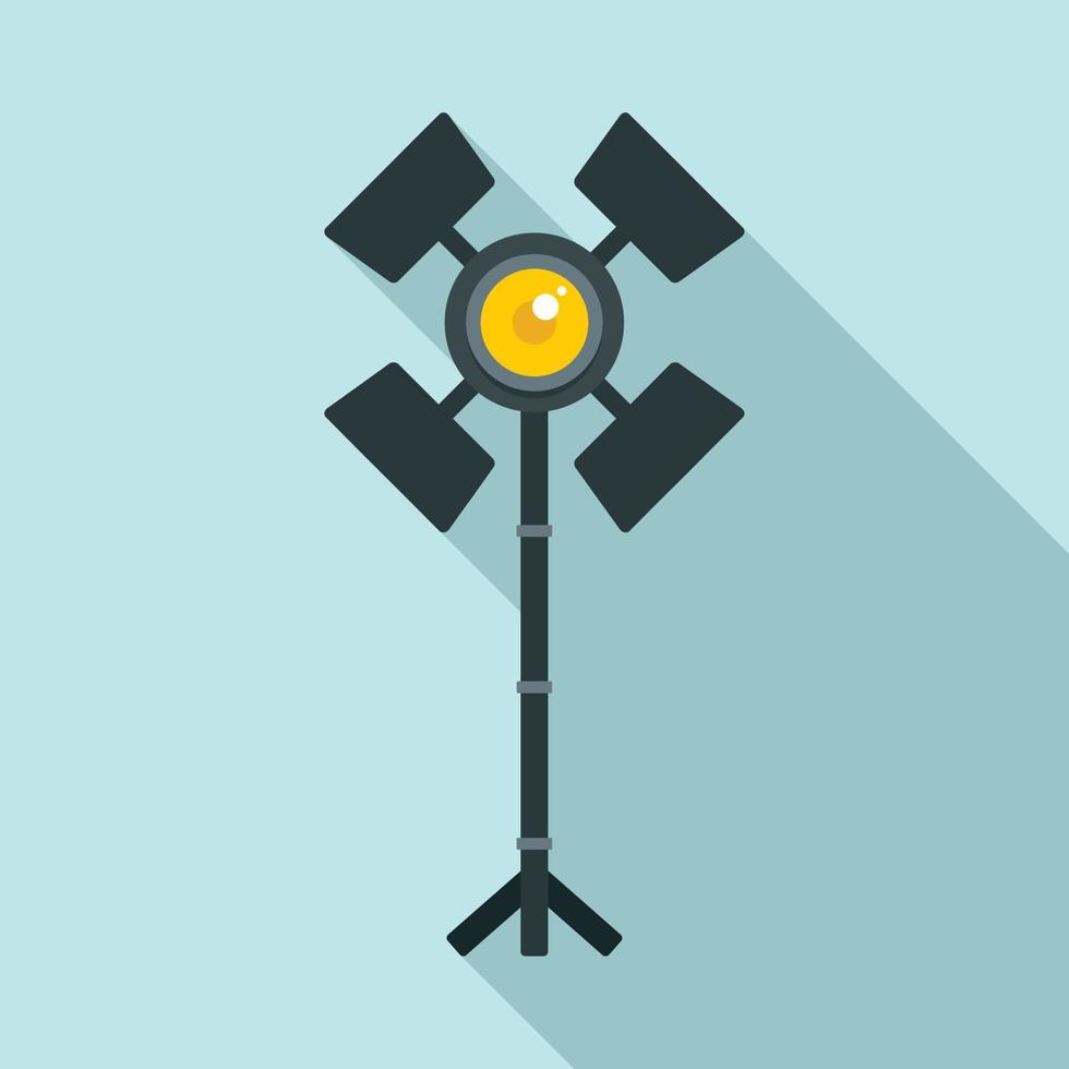 Professional studio light icon, flat style vector