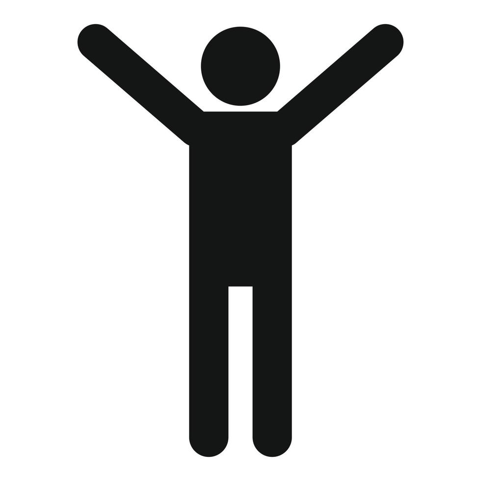 Stick figure stickman icon pictogram vector simple