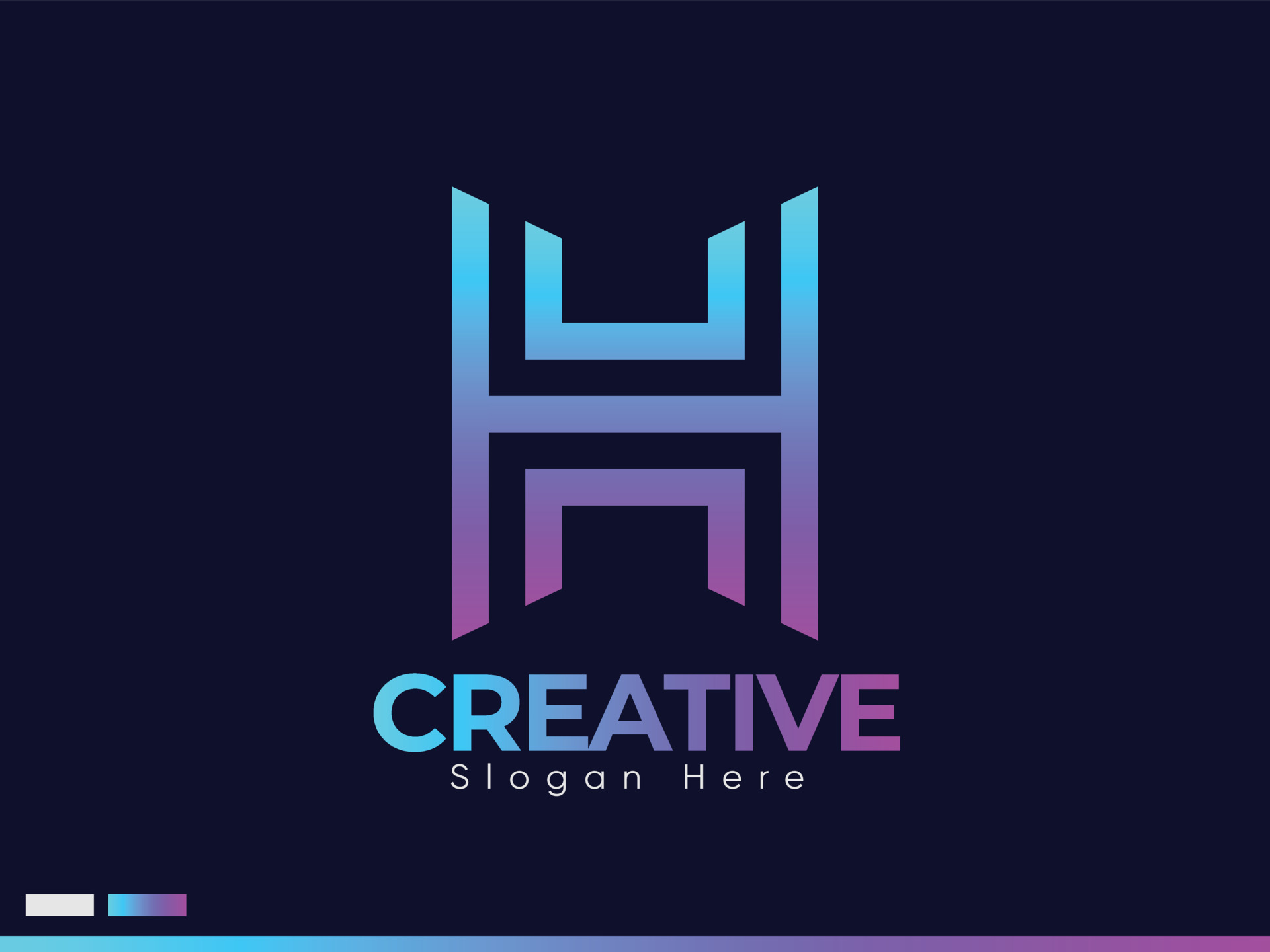 Creative Digital Company Agency Letter H Logo Design Template, Best