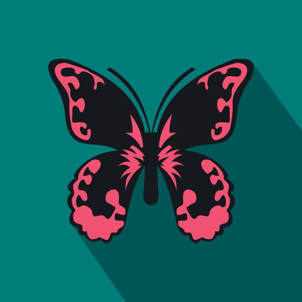 Butterfly icon, flat style vector