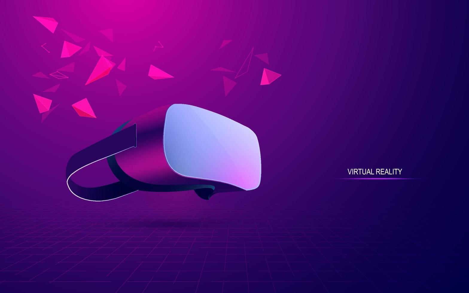 vr glasses station vector