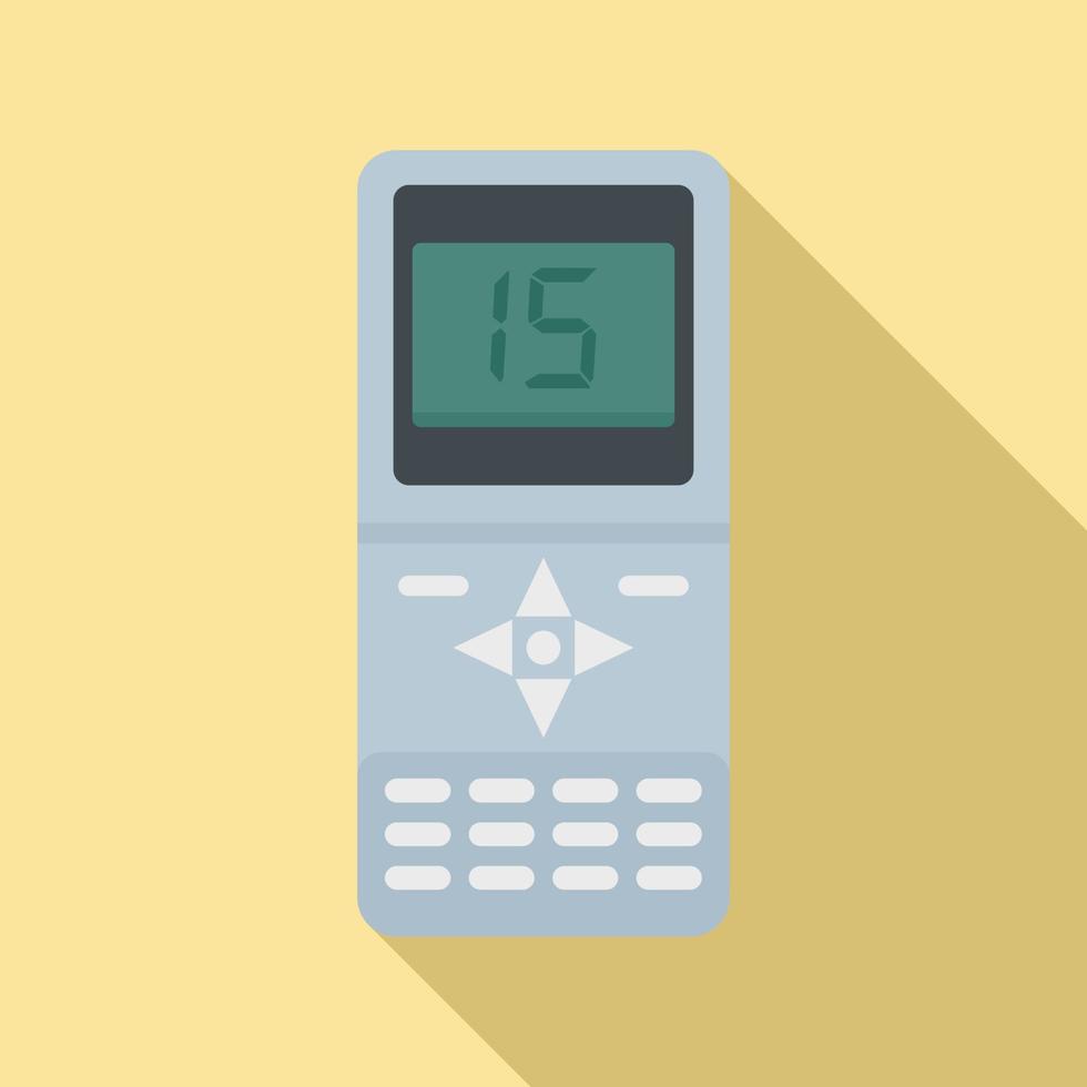 Air conditioner remote control icon, flat style vector